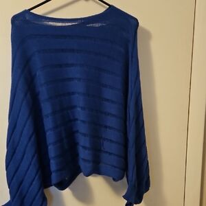 SHEIN Royal Blue Cowl Neck Sweater